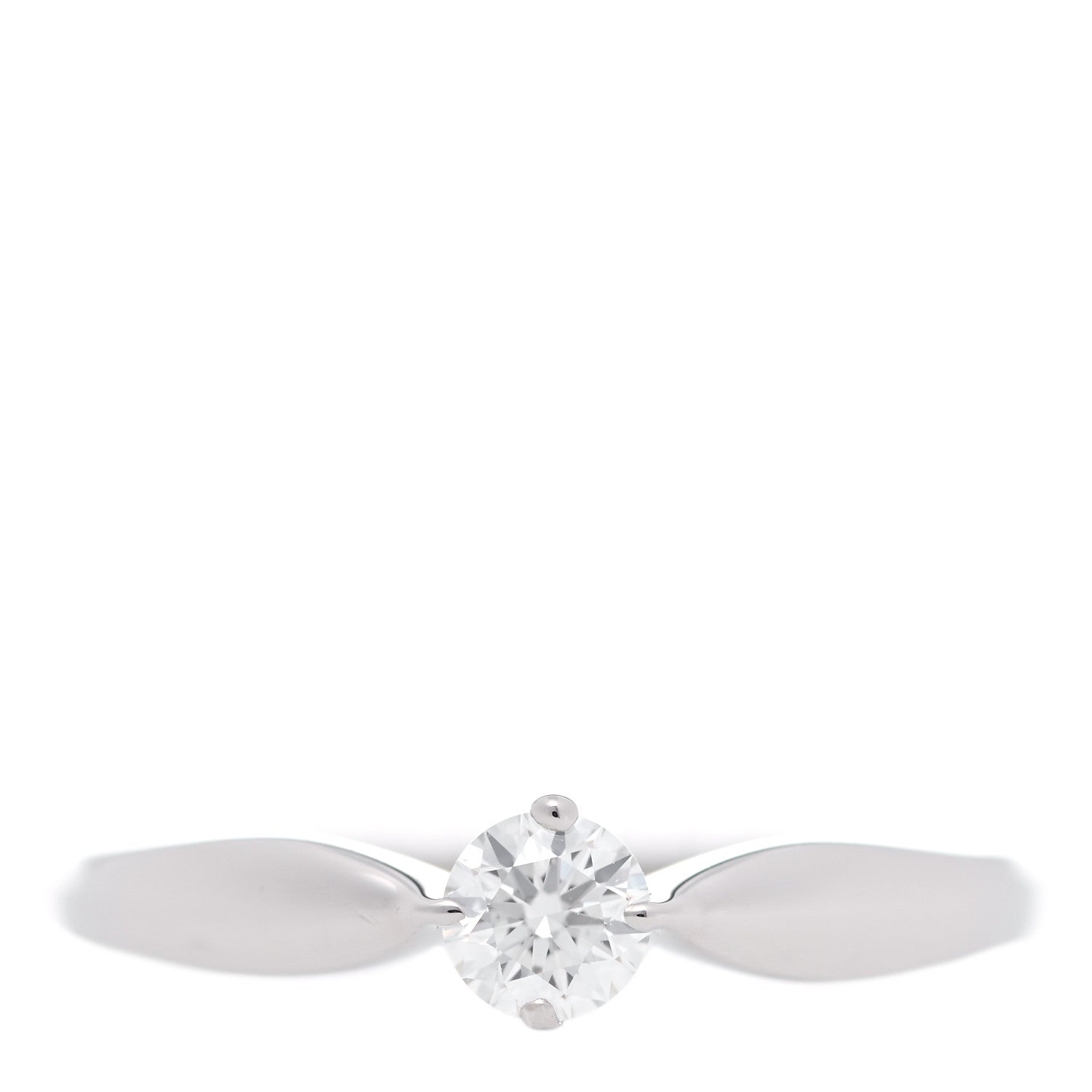 Bulgari Platinum Diamond .23ct Dedicata a Venezia Solitaire Engagement Ring 48 4.5 1 of 7