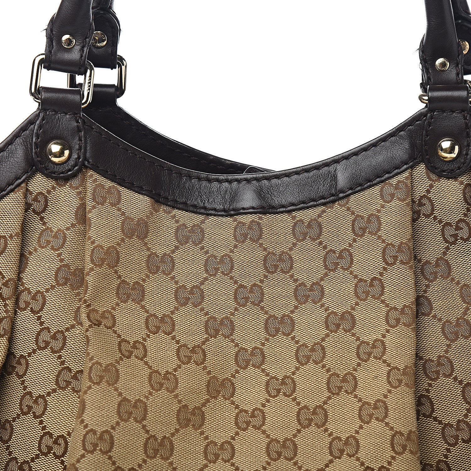 Gucci Monogram Large Sukey Tote Dark Brown 10 of 10