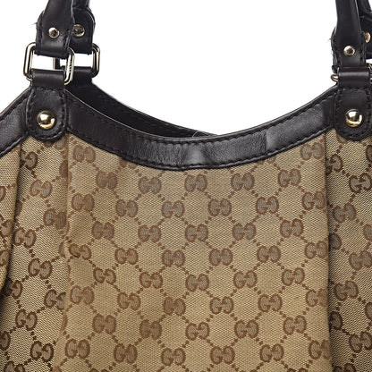Gucci Monogram Large Sukey Tote Dark Brown 10 of 10