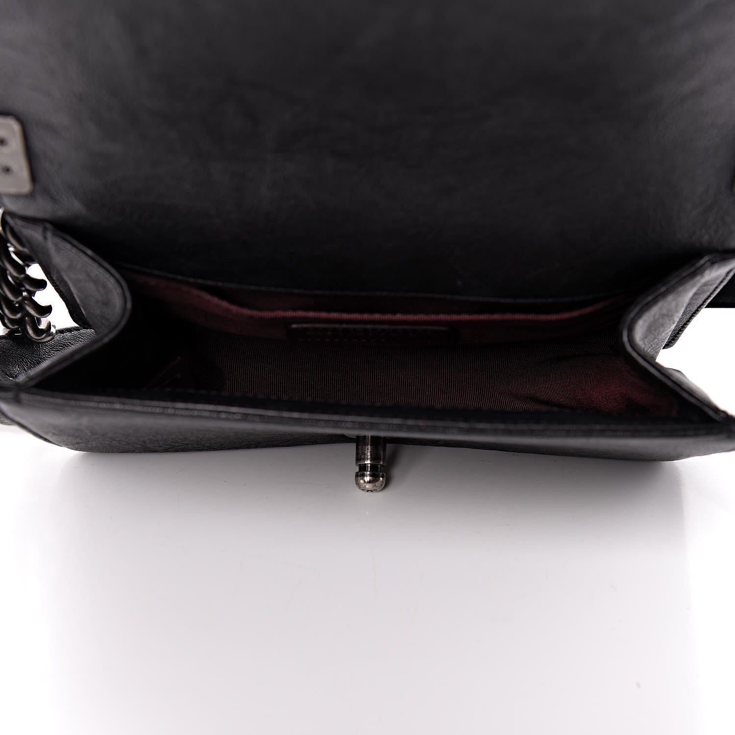 Chanel Crumpled Lambskin Small Studded Boy Flap Black 5 of 12