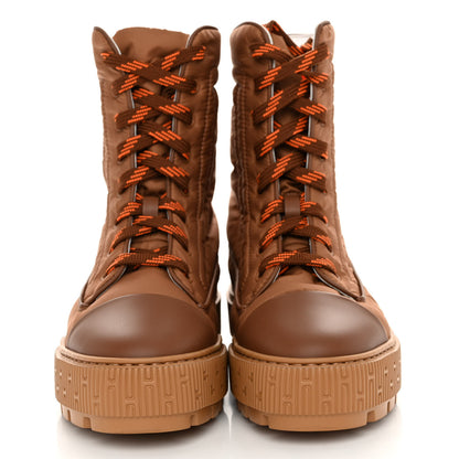Hermes Calfskin Parachute Fresh Ankle Boots 36.5 Brun Amourette 2 of 8