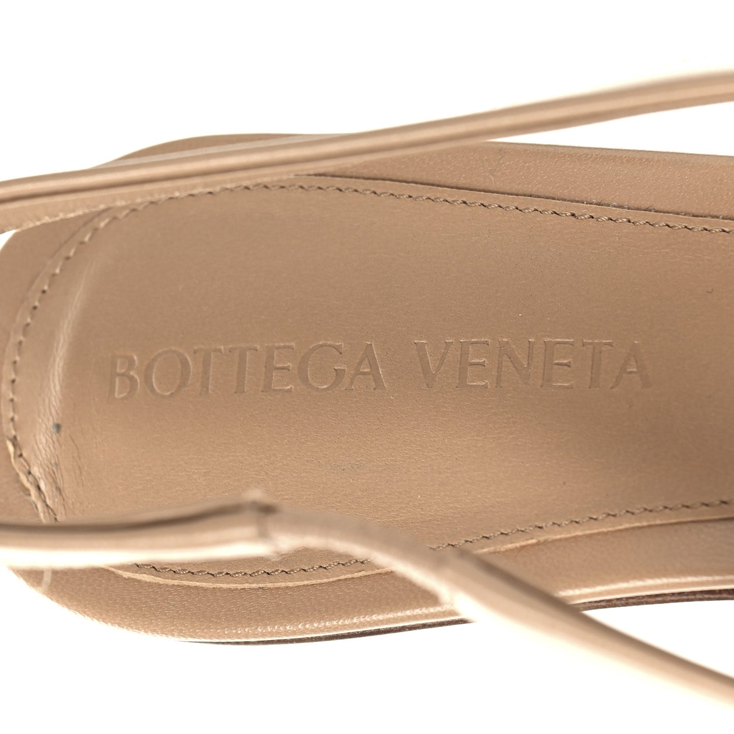 Nappa Slingback Knot Sandals 38 Cipria