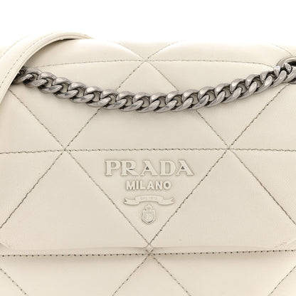 Prada Nappa Triangle Stitched Small Spectrum Bag White 6 of 15