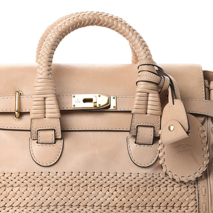 Gucci Calfskin Handmade Medium Top Handle Bag Taupe 14 of 14