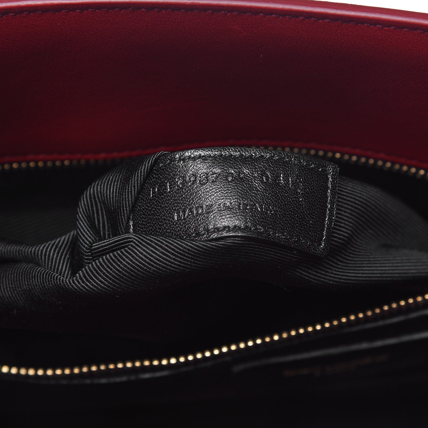 Saint Laurent Calfskin Small Sac De Jour Oxblood 9 of 12