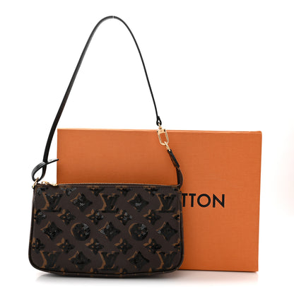 Louis Vuitton Monogram Sequins Pochette Accessories Black 9 of 9