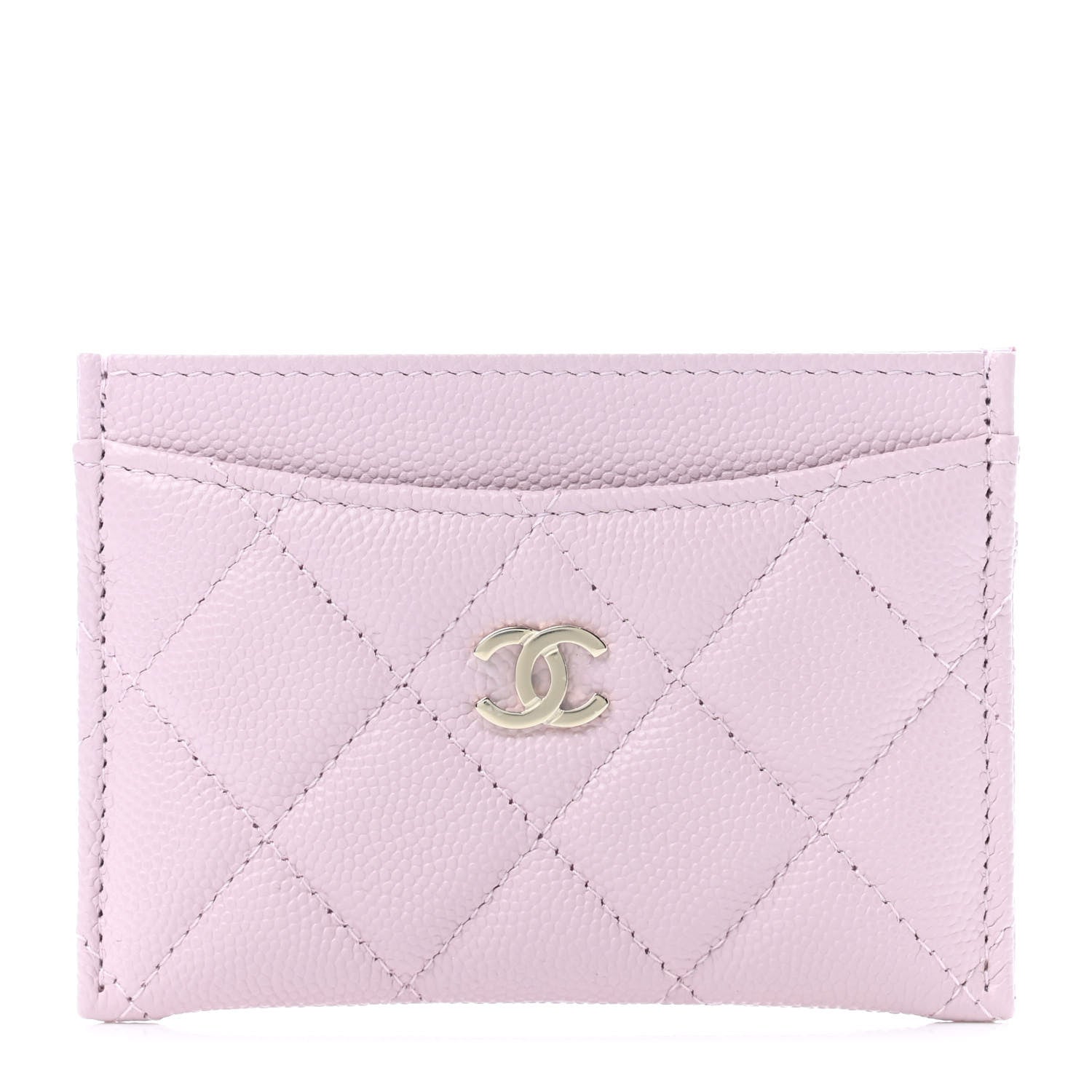Chanel Caviar Quilted Card Holder Light Pink 1 of 4