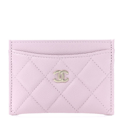 Chanel Caviar Quilted Card Holder Light Pink 1 of 4