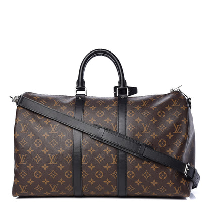 Louis Vuitton Monogram Macassar Keepall Bandouliere 45 1 of 14