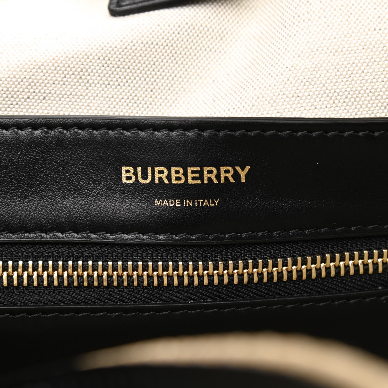 Burberry Calfskin Woven Vintage Check East West Book Tote 6 of 10
