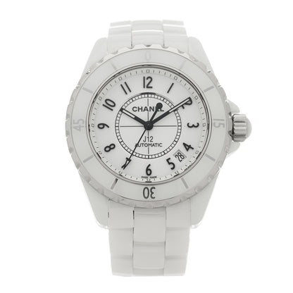 Chanel Stainless Steel Ceramic 38mm J12 Automatic Watch White 1 of 4