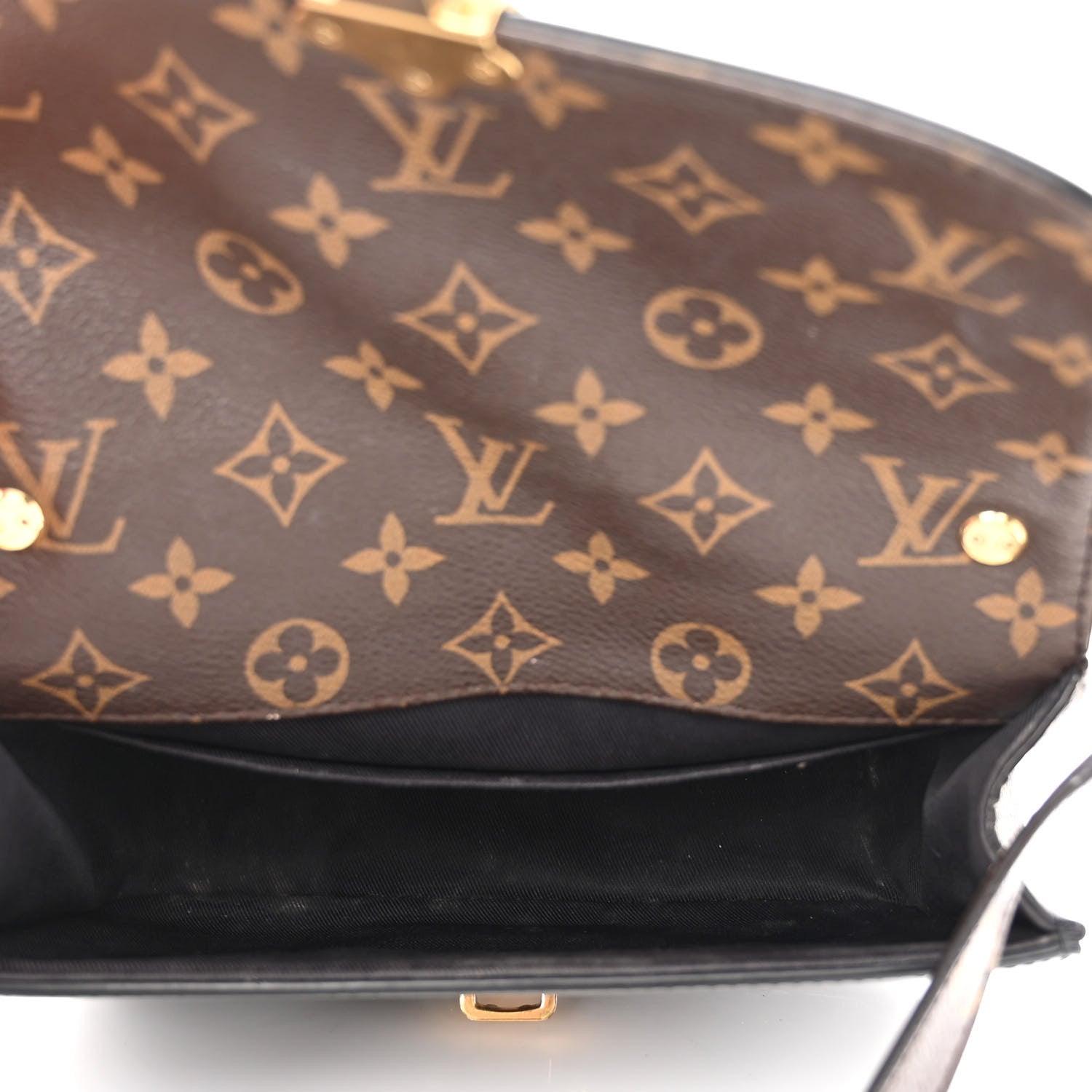Louis Vuitton Patent Calfskin Monogram Cherrywood BB Black 5 of 13