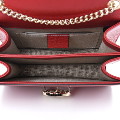 Gucci Dollar Calfskin Small Interlocking G Shoulder Bag Red 4 of 8