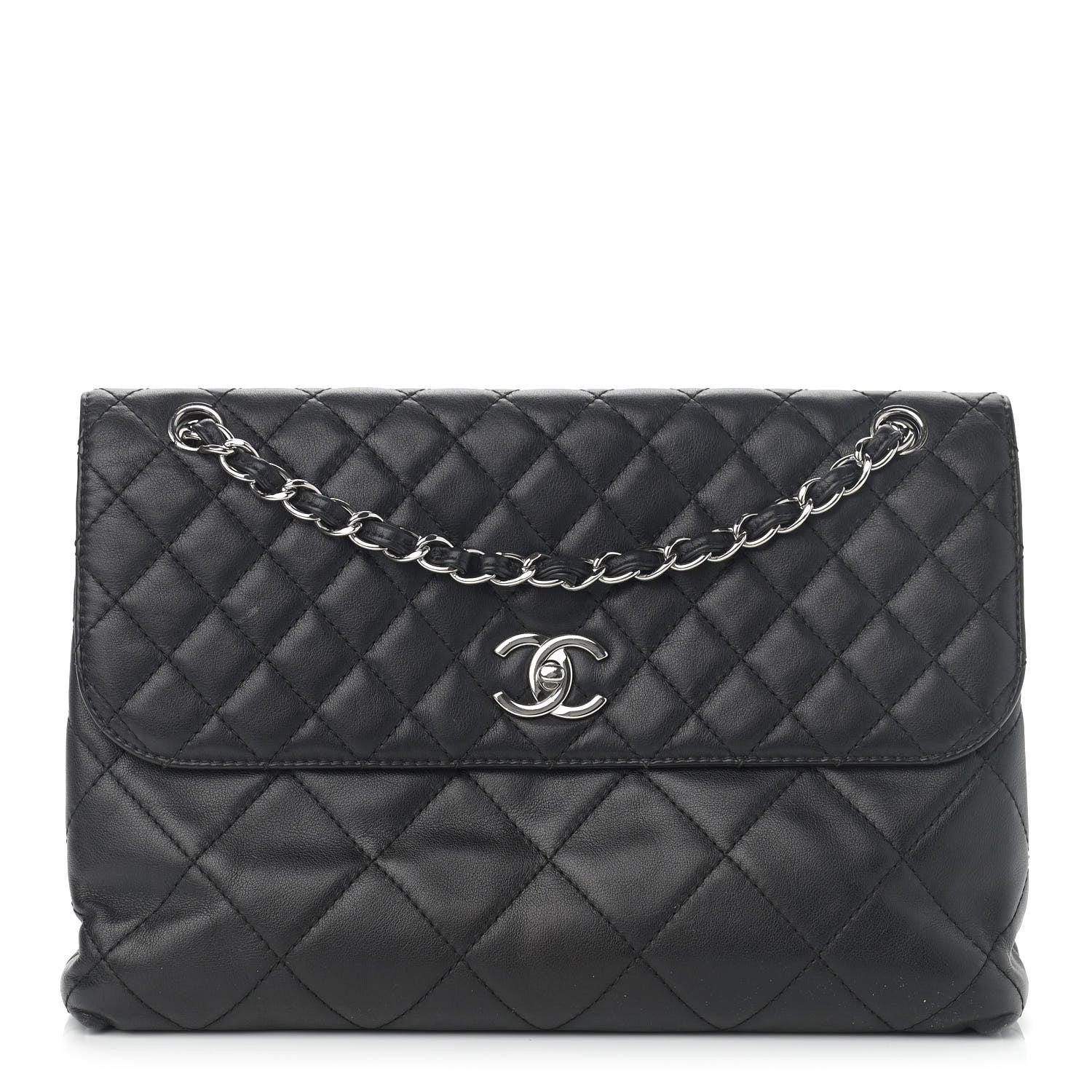 Chanel Calfskin Quilted In The Business Flap Bag Black 1 of 13