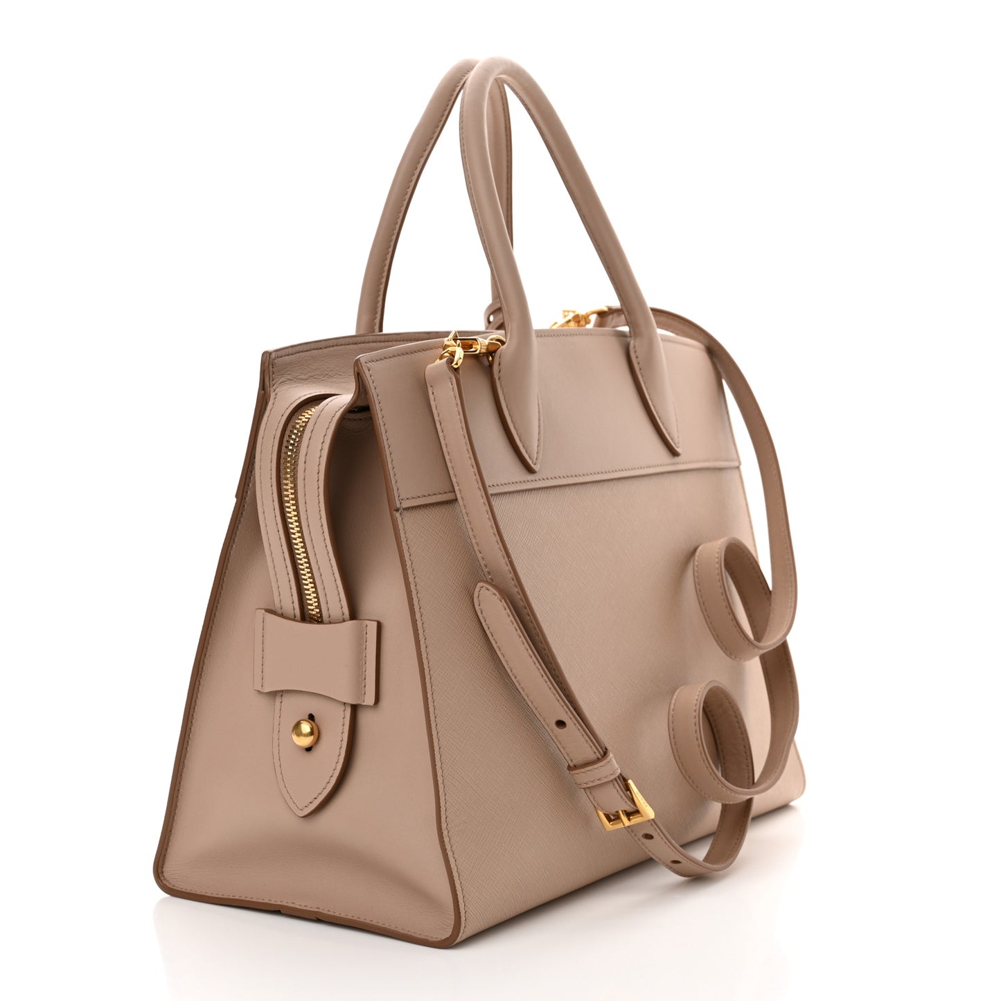 Saffiano City Calfskin Medium Esplanade Cammeo