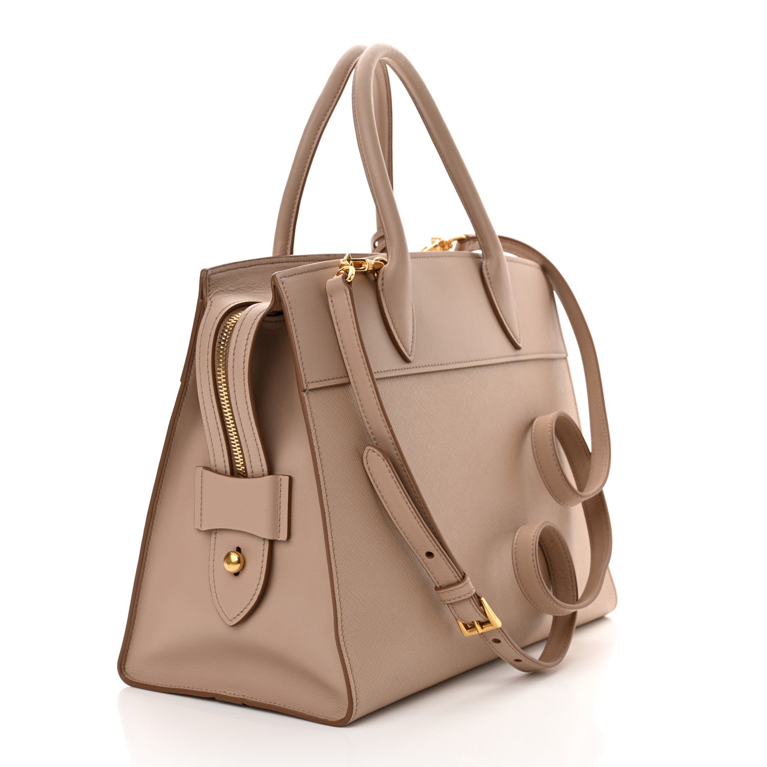 Prada Saffiano City Calfskin Medium Esplanade Cammeo 3 of 10