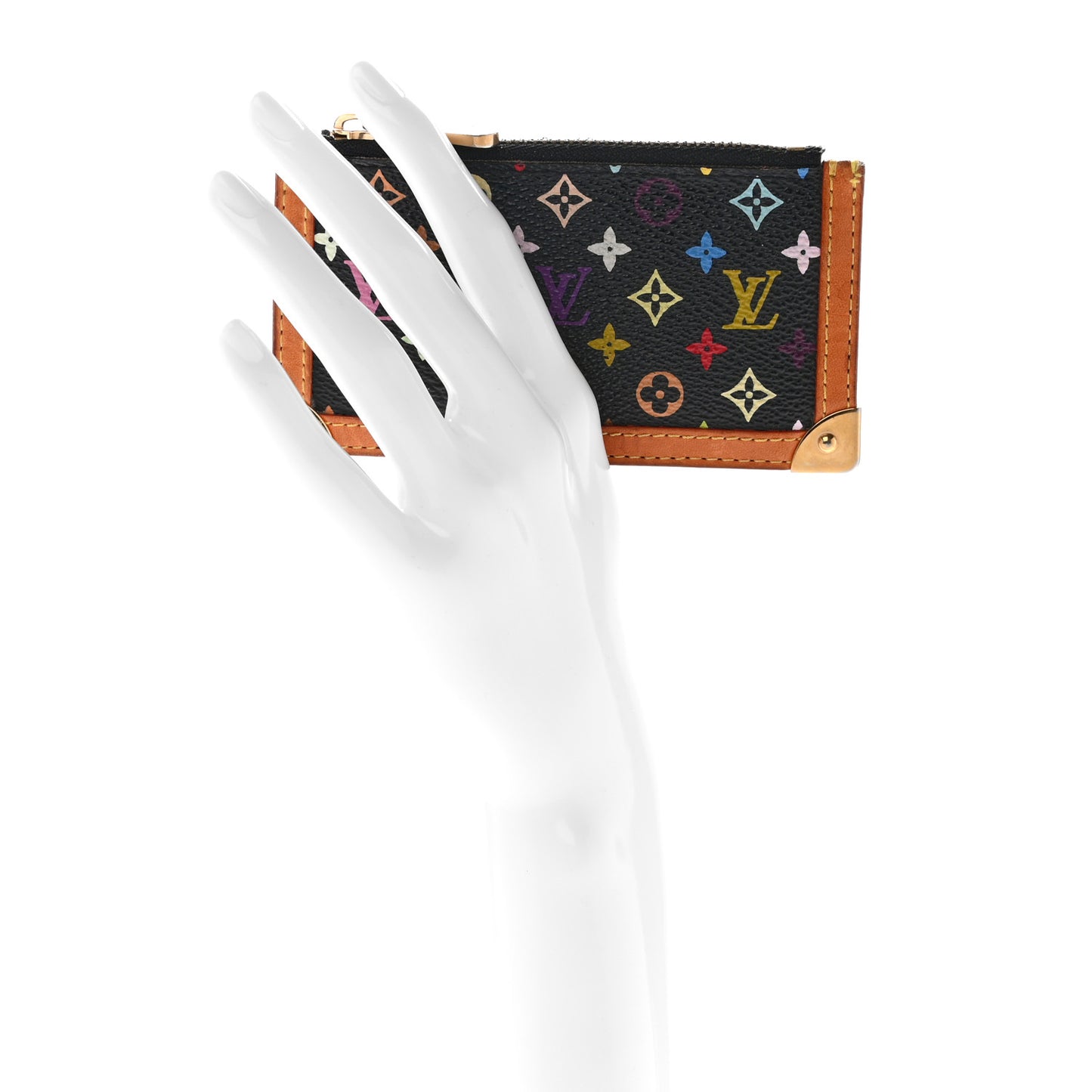 Monogram Multicolor Key Pouch Black