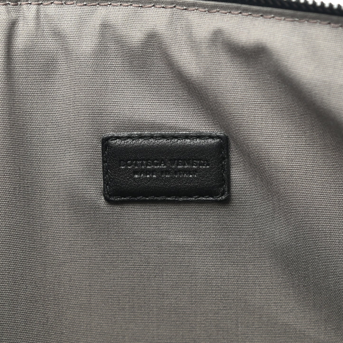 Nappa Intrecciato Large Zip Pouch Black