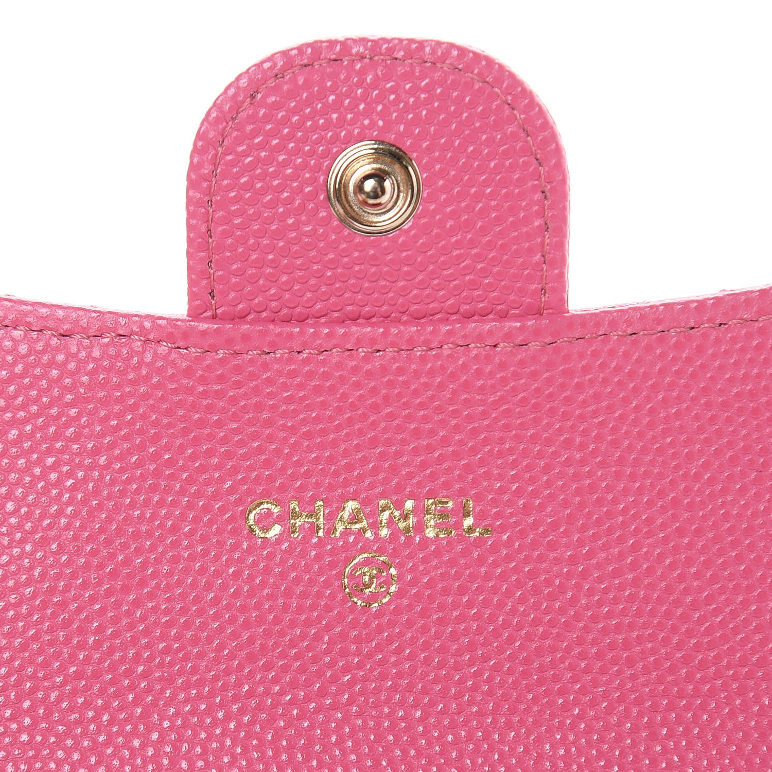 Chanel Caviar Quilted Flap Card Holder Pink 6 of 9