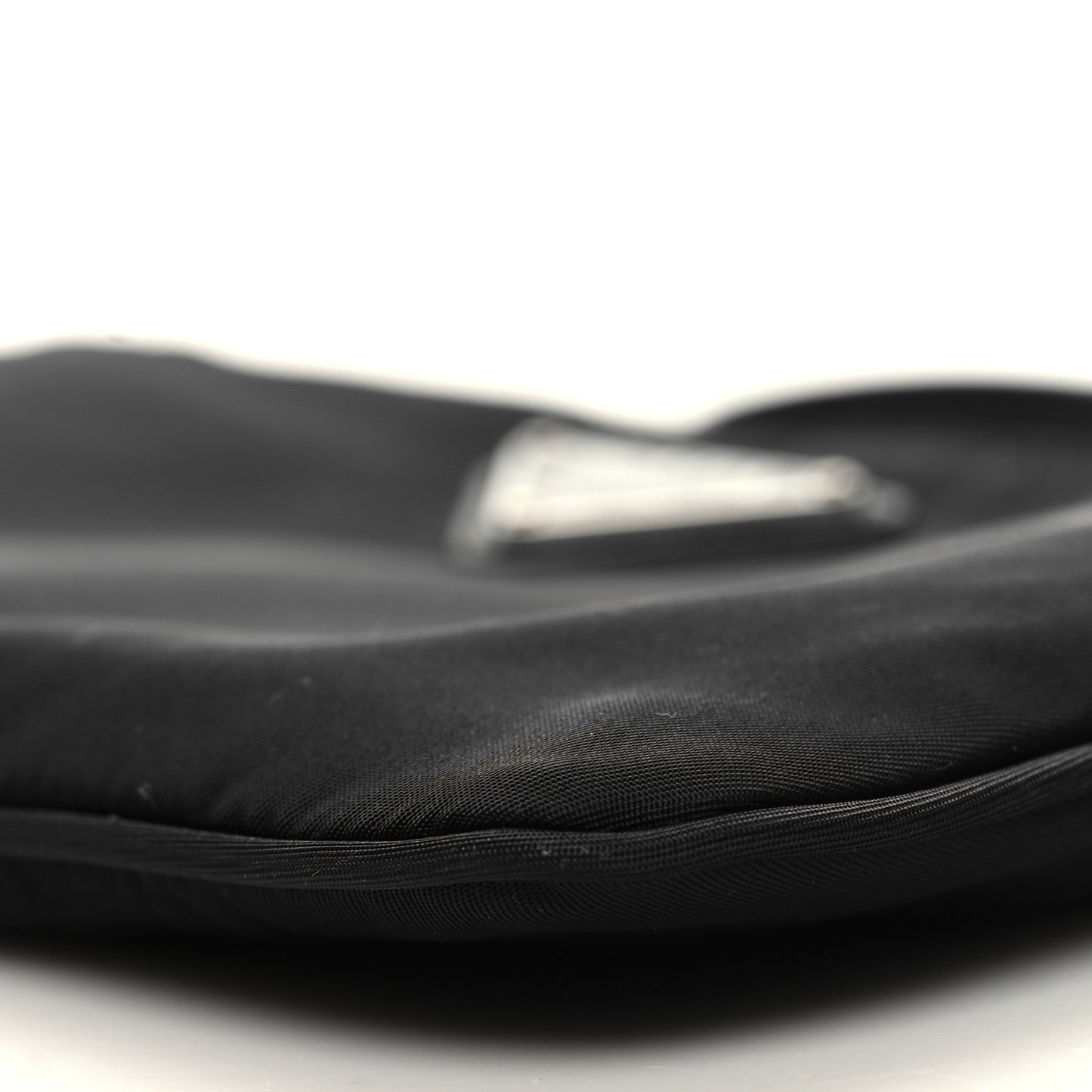 Tessuto Nylon Saffiano Wristlet Black
