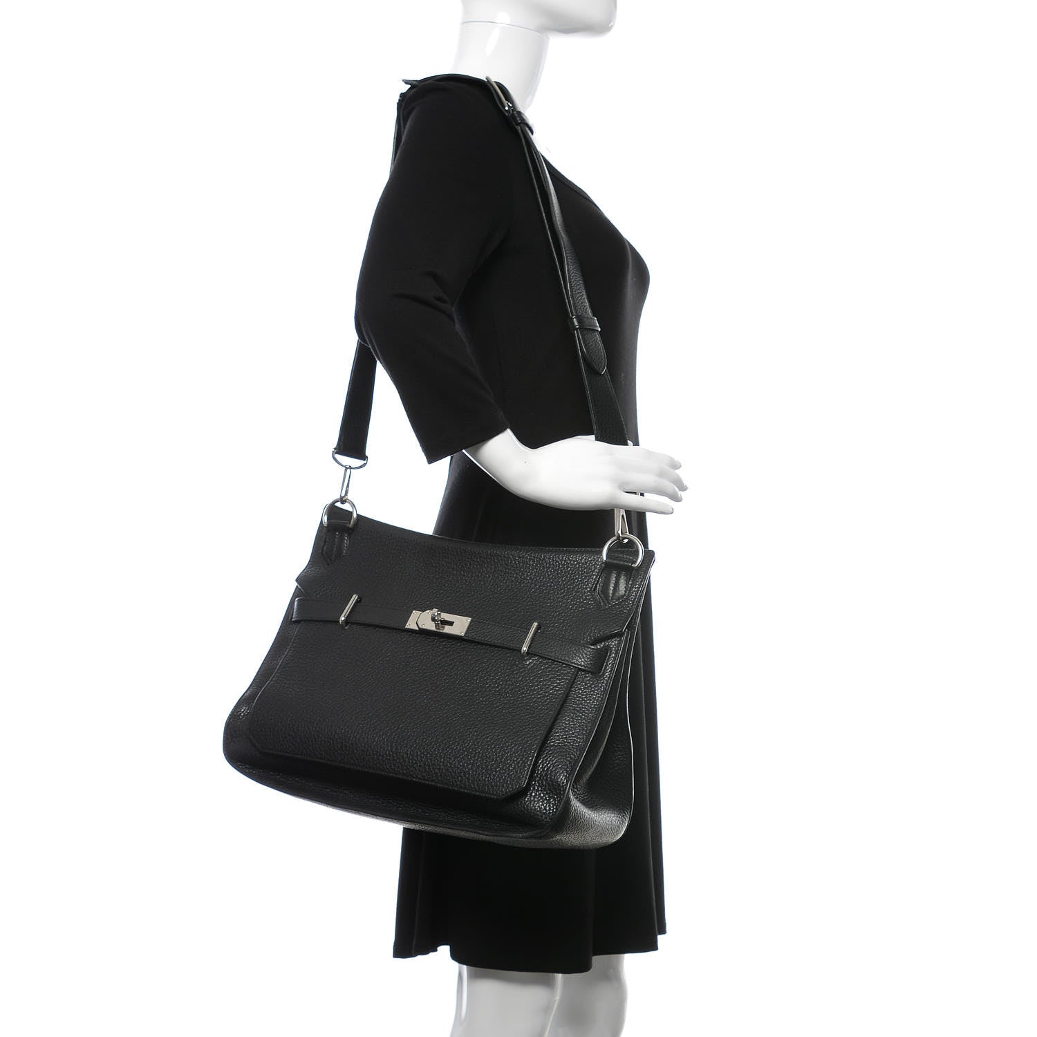 Hermes Taurillon Clemence Jypsiere 34 Black 2 of 12