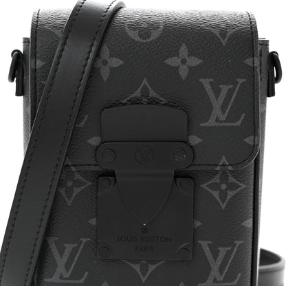 Louis Vuitton Monogram Eclipse S Lock Wearable Wallet Black 7 of 10