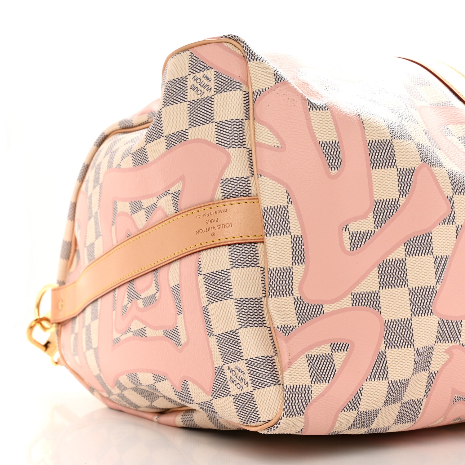 Louis Vuitton Damier Azur Tahitienne Keepall Bandouliere 50 Rose Ballerine 8 of 13