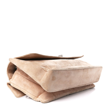 Chanel Suede Chocolate Bar Mademoiselle Flap Beige 4 of 14