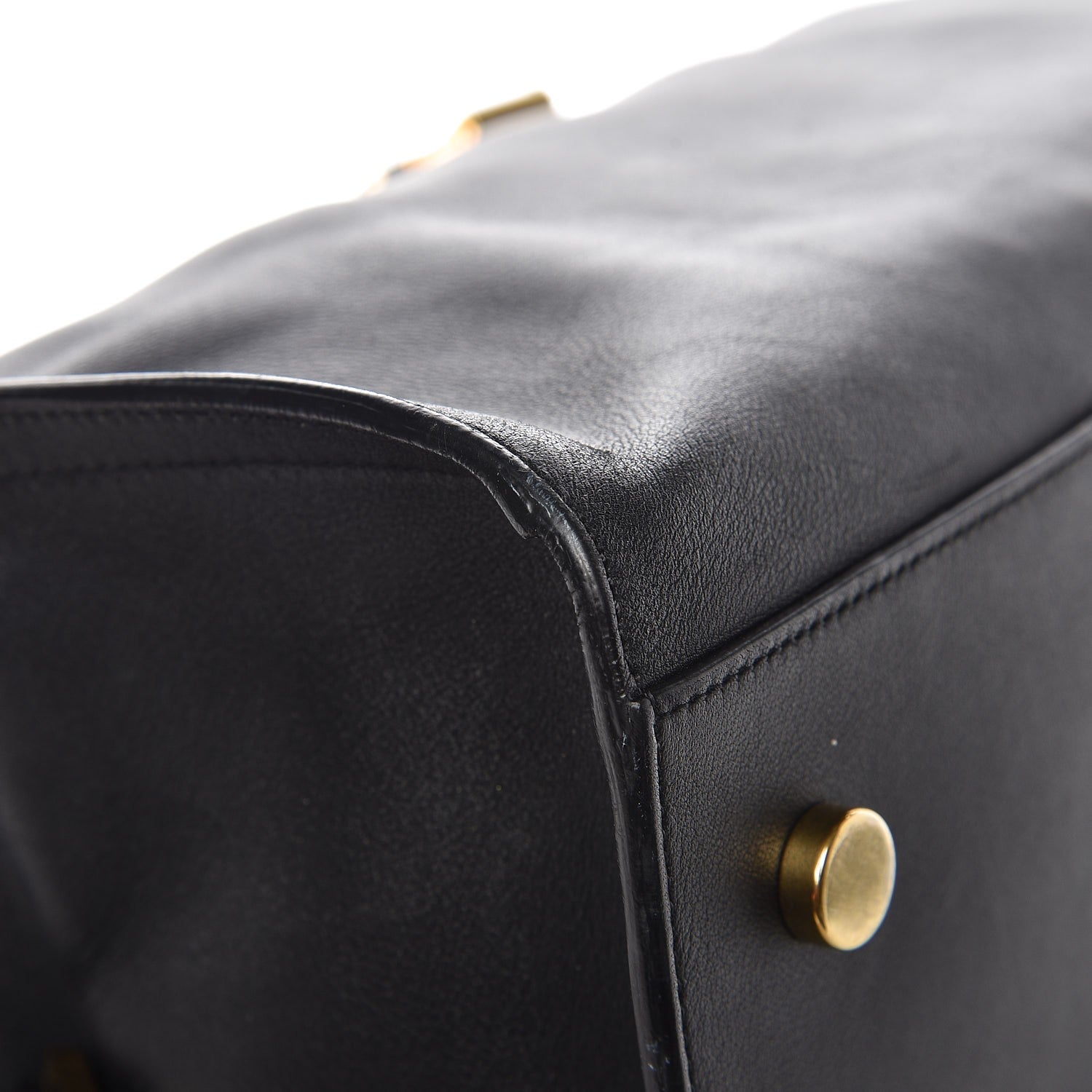Saint Laurent Smooth Calfskin Medium Monogram Cabas Black 9 of 23