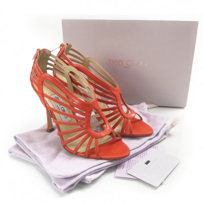 Jimmy Choo Kidskin Samoa Sandals 36.5 Orange 2 of 7