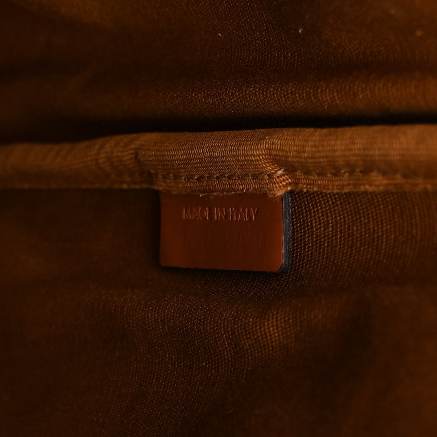 Triomphe Canvas Calfskin Mini Folco Backpack Tan