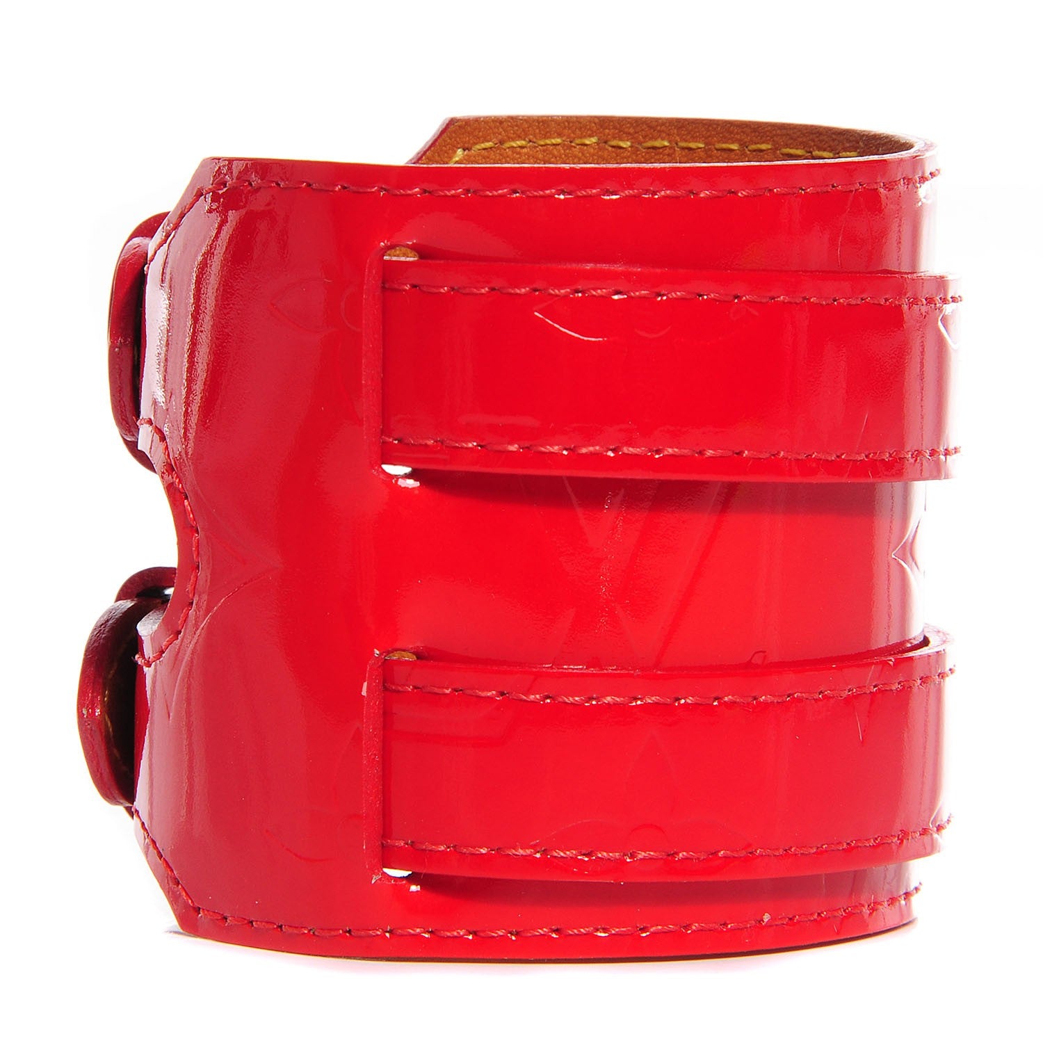 Louis Vuitton Vernis Charlton Bracelet Rouge 3 of 7