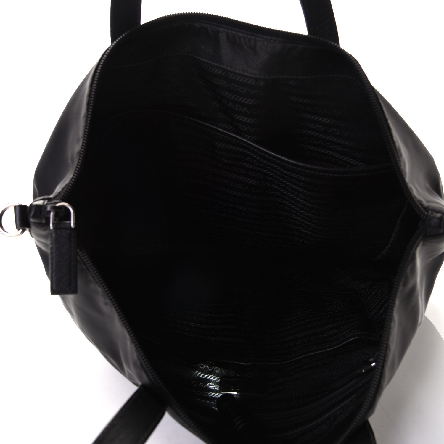 Prada Tessuto Nylon Vela Shopping Tote Black 6 of 8