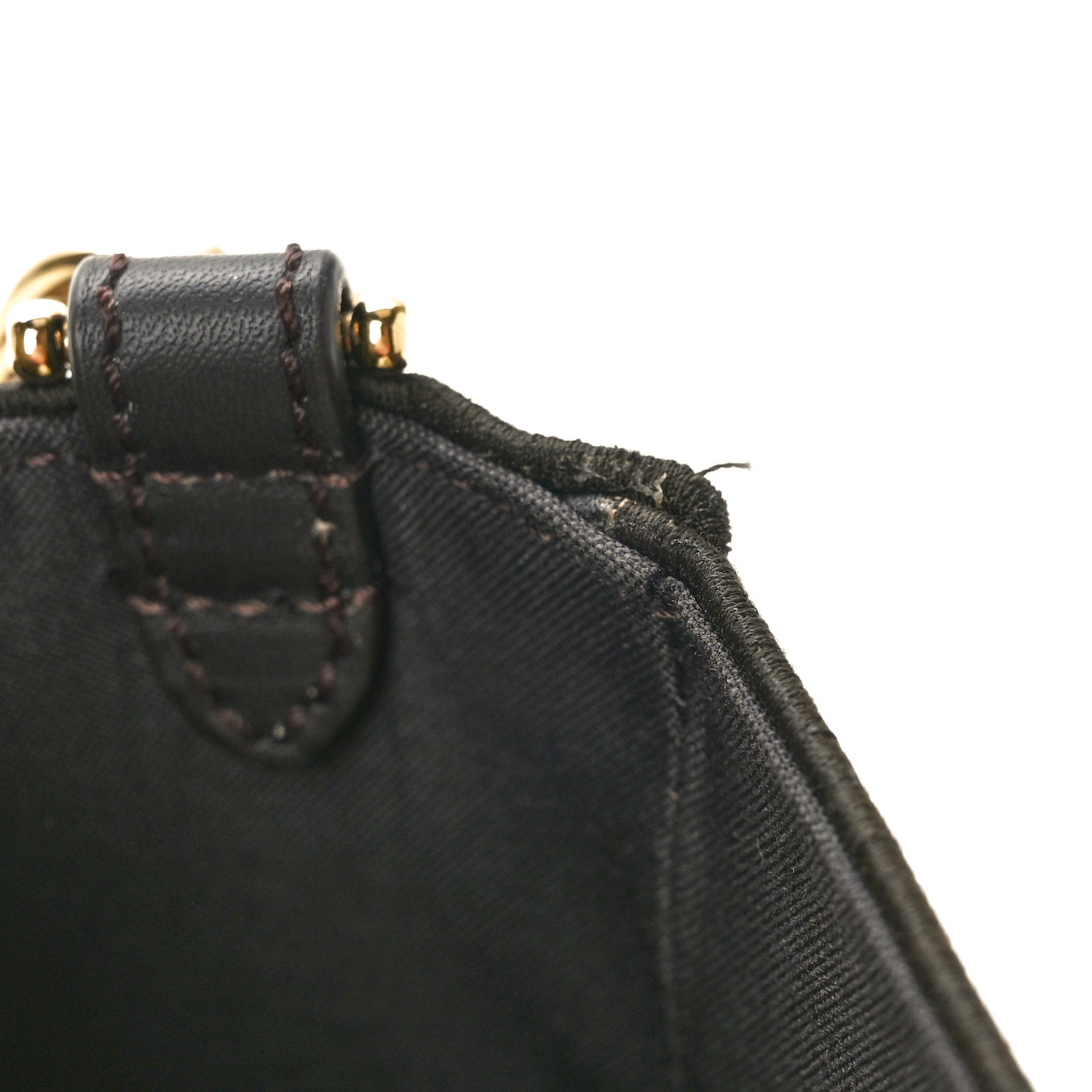 Fendi Fabric Jacquard Paillettes Vitello Seta FF 1974 Baguette Testa di Moro Real Ebano 10 of 10