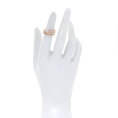 Cartier 18K Pink Gold Diamond Double Juste Un Clou Paved Ring 49 4.75 4 of 16