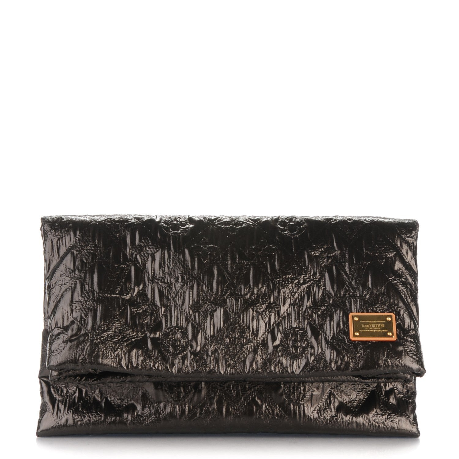 Louis Vuitton Jacquard Quilted Monogram Limelight Clutch PM Black 1 of 7