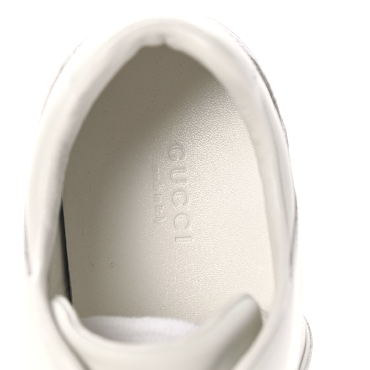 Calfskin Womens Interlocking G Sneakers 38 White