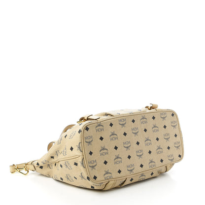 MCM Visetos Medium Essentials Shopper Tote Beige 4 of 10