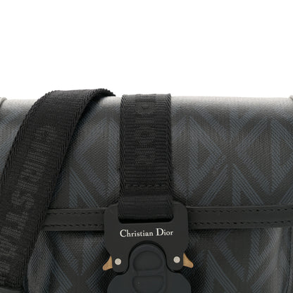 Christian Dior Coated Canvas CD Diamond Mini Hit The Road Bag Black 8 of 10