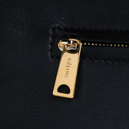 Celine Calfskin and Suede Small Trapeze Tri-Color Royal Blue 9 of 10