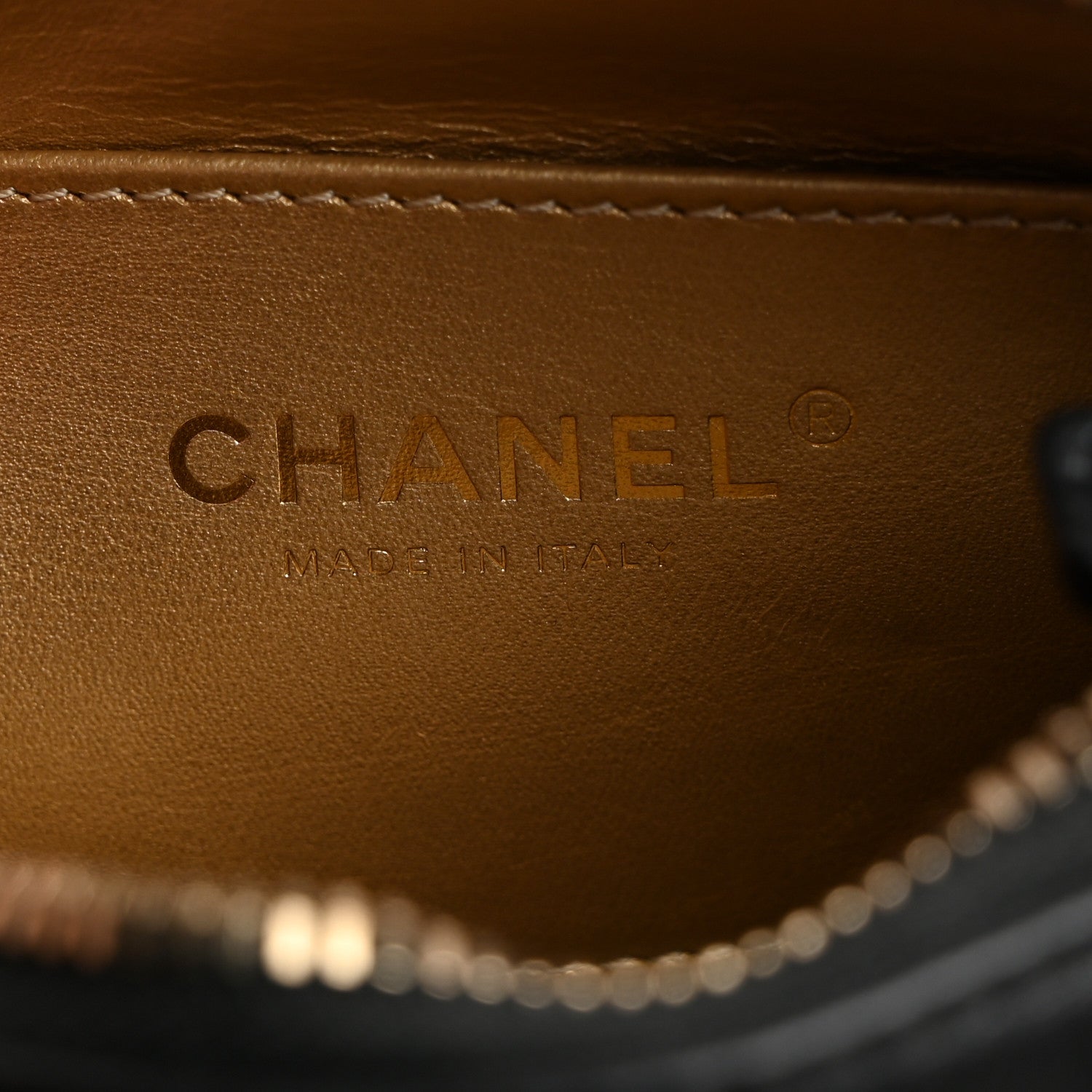 Chanel Lambskin Quilted CC Pearl Crush Camera Case Black 6 of 10