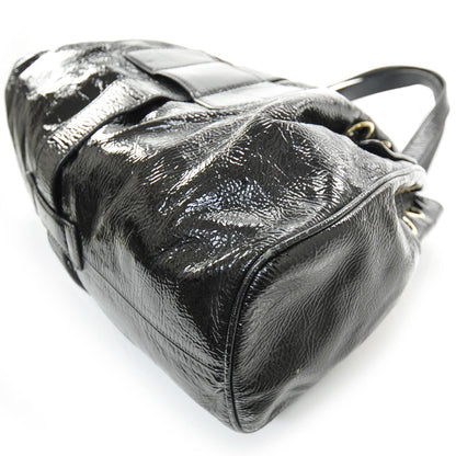 Jimmy Choo Crushed Patent Leather Ramona Tote Black 4 of 9