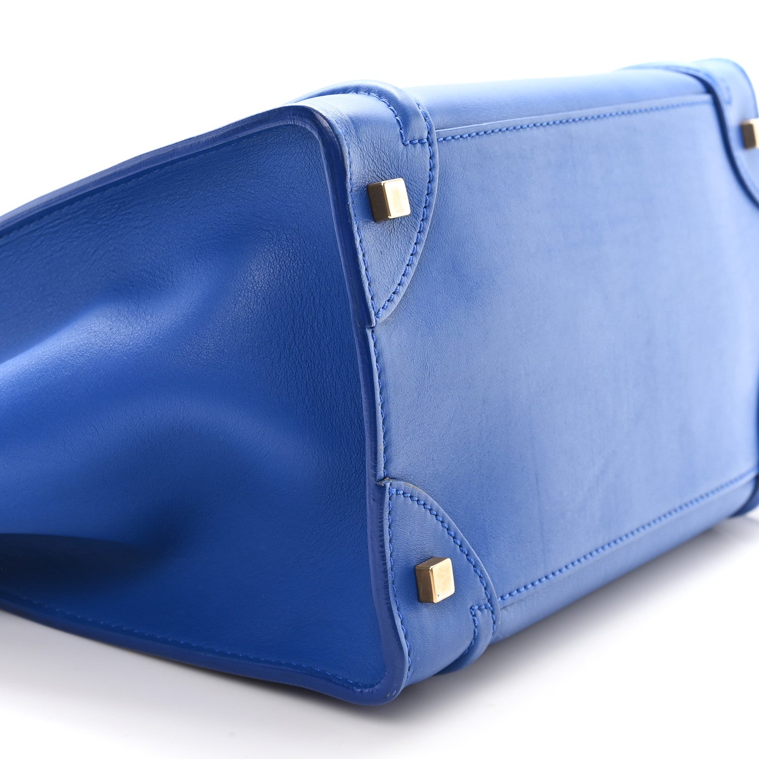 Celine Smooth Calfskin Mini Luggage Royal Blue 8 of 9