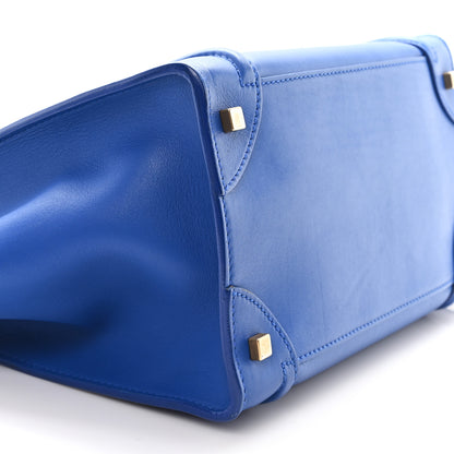 Celine Smooth Calfskin Mini Luggage Royal Blue 8 of 9