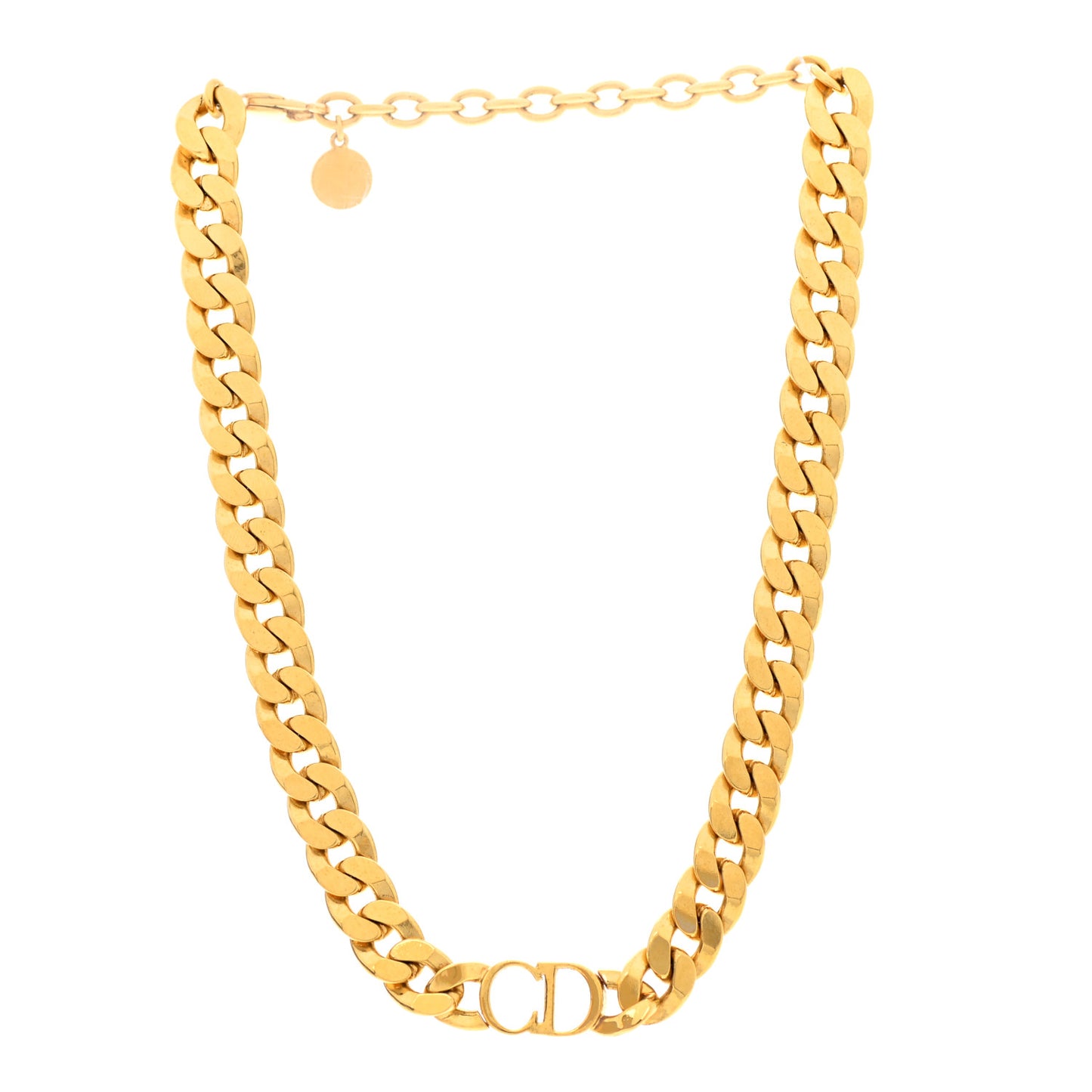 Metal Danseuse Etoile Chain Choker Necklace Gold