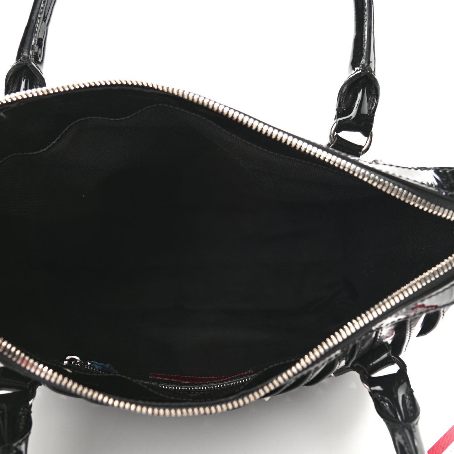 VALENTINO Patent Maizeon Studded Tote Black