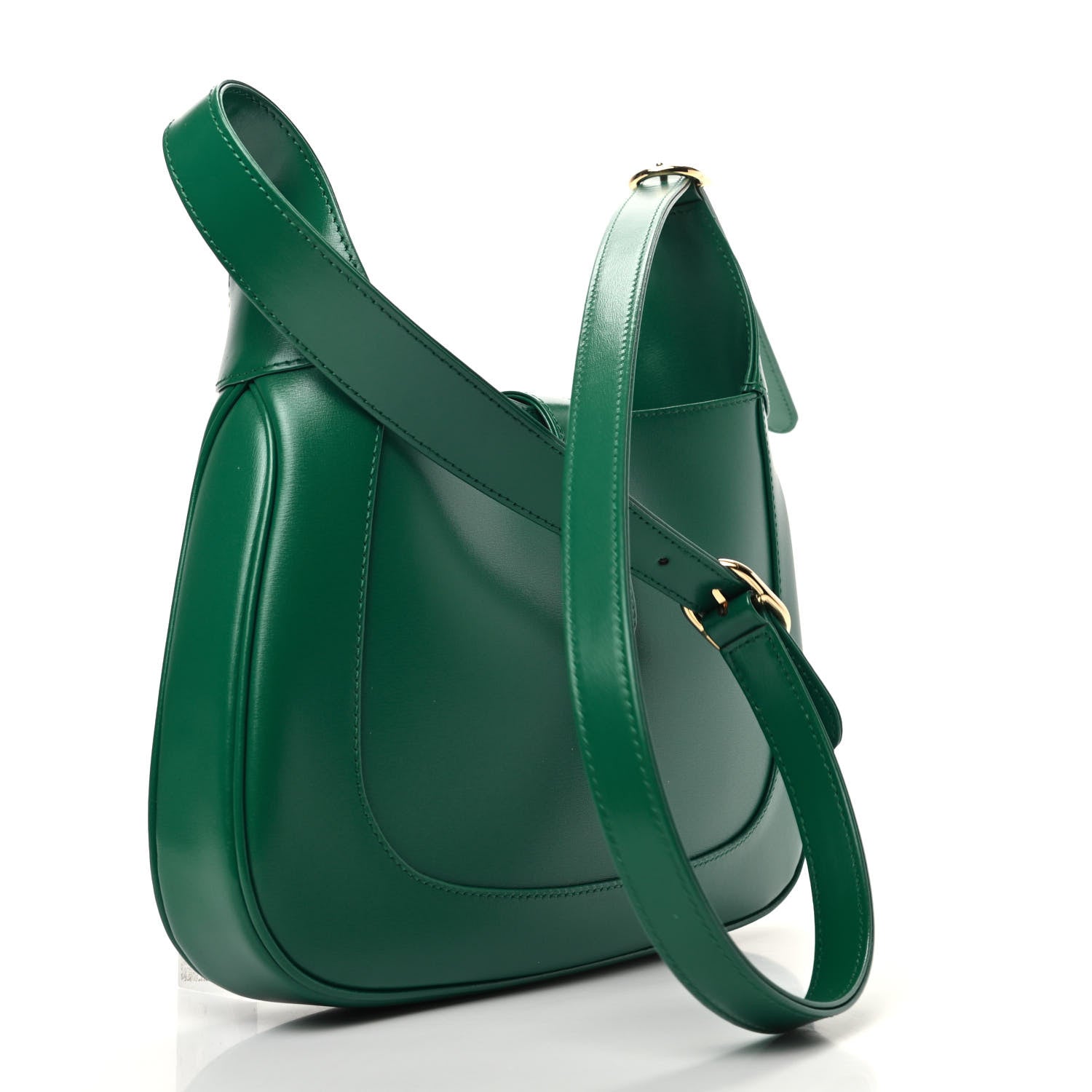 Gucci Boarded Dyana Lux Calfskin Small Jackie 1961 Hobo Emerald 3 of 10