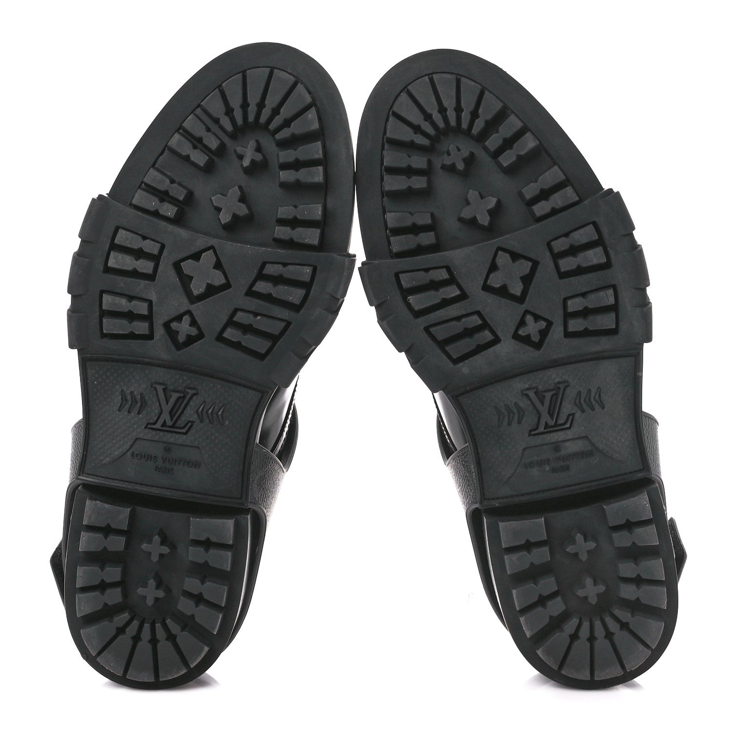 Louis Vuitton Monogram Eclipse Calfskin Mens Derby LV Derby Harness Shoes 8.5 Black 5 of 10