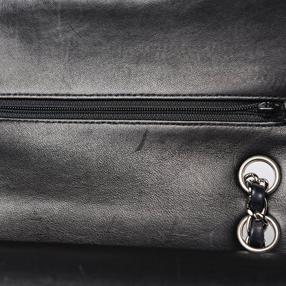 Chanel Lambskin Quilted Medium Double Flap Black 16 of 22