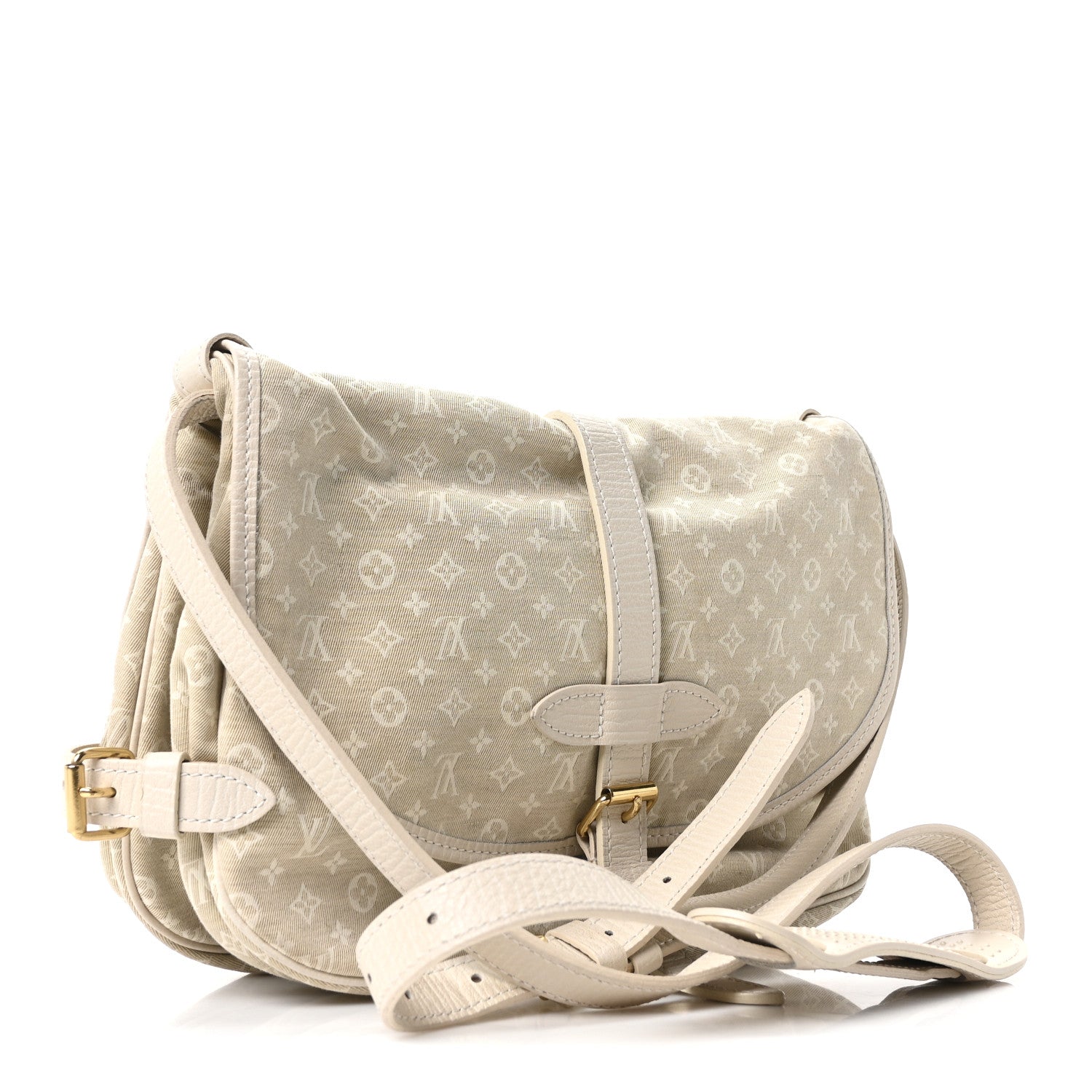 Louis Vuitton Monogram Mini Lin Saumur Dune 3 of 9